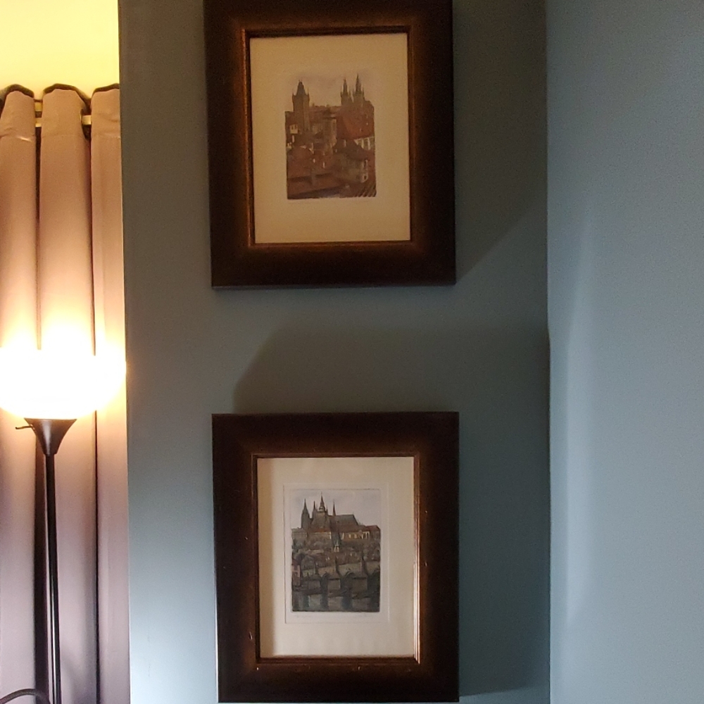 Hand painted Prague City Views